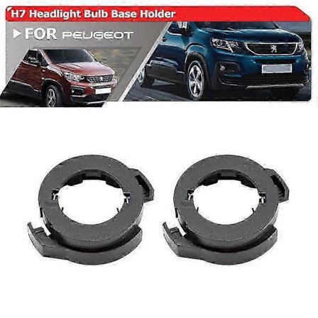 4x Yhteensopiva Peugeot Rifter 2018-2023 H7 Led HID Ajovalopolttimoiden Kanta-adapterit Pidikkeet Kiinnikkeet Kanta H7 Ajovalojen Kiinnitysklipsit - 