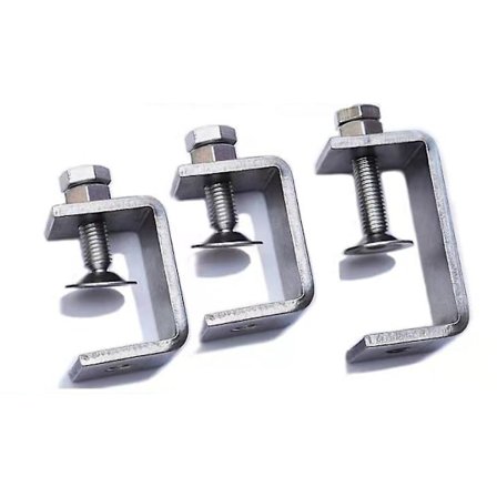 6 stk C-klemme, C-klemmesett, kraftig bjelkeklemme, små skruklemmer, klemmer, klemmer og skiftenøkler, for DIY-trefremstilling, sveising, snekring