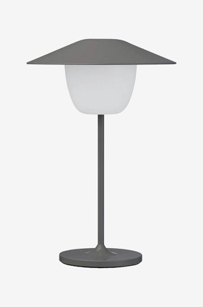 Blomus - LED-lampe Ani Mini 21,5 cm - Grå - Oppladbare lamper - Fra Homeroom