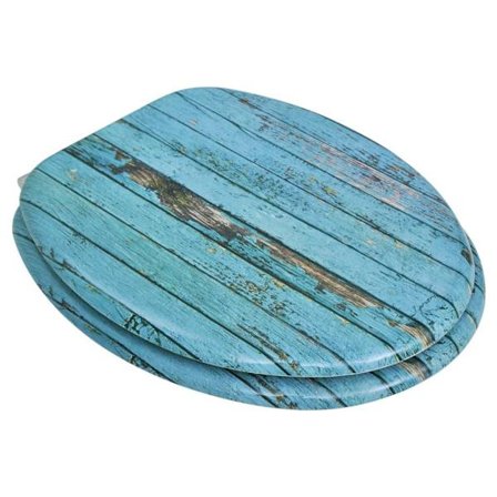 vidaXL Toalettsits i MDF åldrat trä