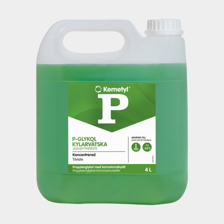 Líquido refrigerante verde (glicol) Kemetyl P-Glykol, para circuito cerrado, propilenglicol, concentrado, 4 litros