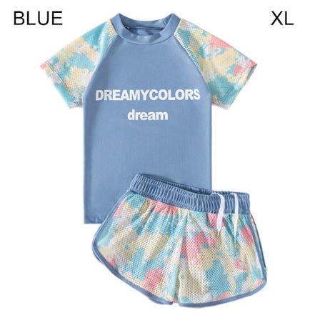 Baddräkt för barn Badkläder BLÅ XL blå