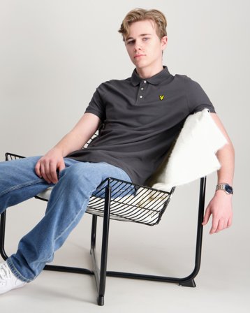 Lyle & Scott Plain Polo Shirt Grau Polo/Rugbyshirts Jungen - Kids Brand Store