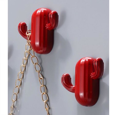 Färgglad kaktus väggbonad, dekorativ klädhängare för barnrum, personlig klädhängare, dekorativ hängande artikel för förskola, skruv väggbonad.