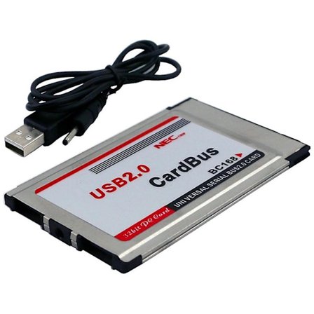 Pcmcia Til Usb 2.0 Cardbus Dual 2 Port 480m Kortadapter Til Bærbar PC Computer