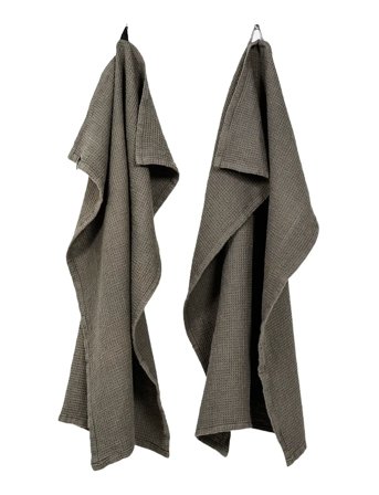 Hetty Kitchen Towel 2-Pack Grey Himla