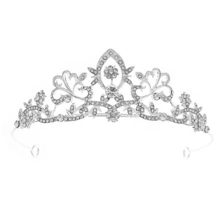 Hääkruunu Kukkakoriste Tiara Kahdeksastoista Iän Tuleminen Seremonia Strassinen Pääkoriste
