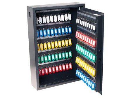 PAVO Nyckelskåp Security 100 nycklar grå - Lyreco - Kontorsmöbler och inredning - Skåp och hyllor - Nyckelskåp och tillbehör