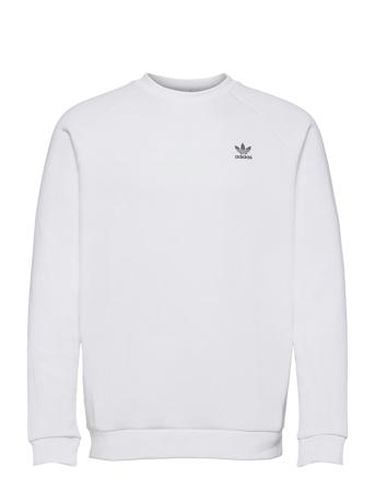 Adicolor Essentials Trefoil Crewneck Sweatshirt Svetari Collegepaita Valkoinen Adidas Originals