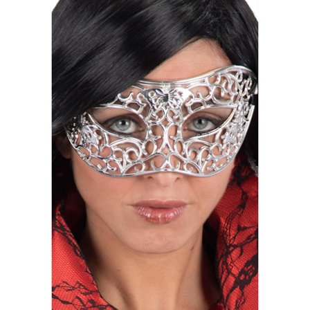 Ansiktsmask - Mask in ornament silver
