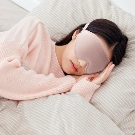 Sömnduk för Kvinnor Män, 3D Djupt Konturerad Ögonmask för Sömn Utan Tryck Ögonöverdrag Blockerar Ljus Sovband med Justerbar