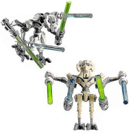 2 stk Star Wars Mini Figurer General Grievous Actionfigurer Leke