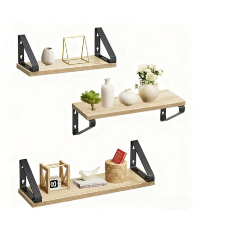 Seinähyllyt – 3 kokoa olohuoneeseen tai makuuhuoneeseen