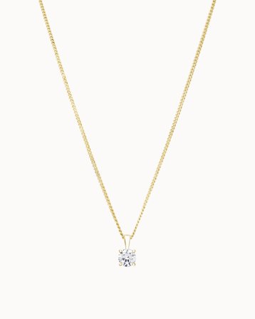 Naturlig Diamanthalsband Emily 18K Gulguld - Smycken från Vanbruun