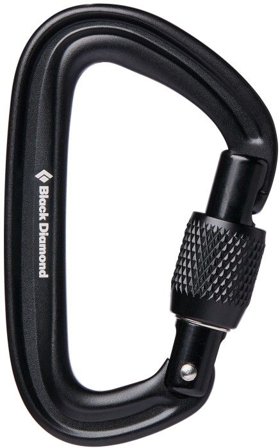 Black Diamond Liteforge Screwgate Carabiner Black - Karbiner & Quickdraws