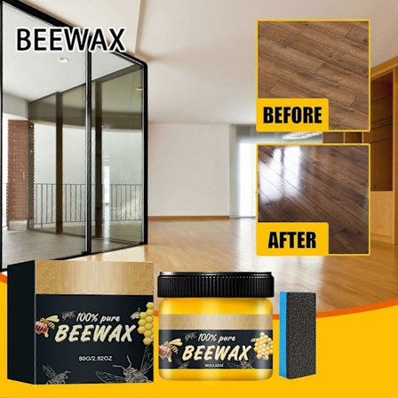 Træbehandlingsbivoks, Multifunktionel Bivoks Møbelpolish til Pleje af Gulve, Borde, Stole, Skabe, Mod Revner