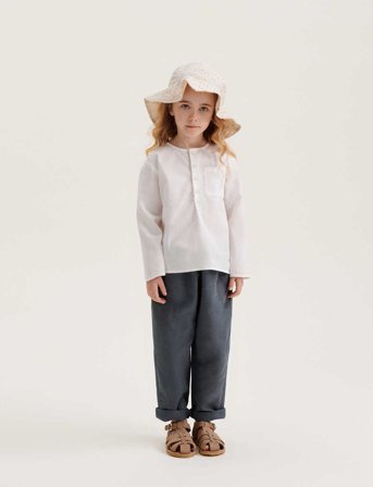 Liewood Amelia Anglaise Sun Hat - Cream - 9-12M