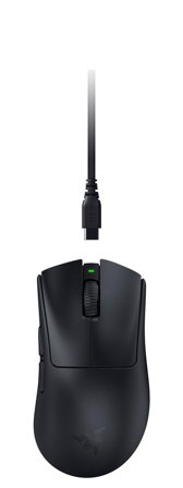 Razer DeathAdder V4 Pro trådløs gamingmus (sort) HyperSpeed Wireless Gen-2, 45K DPI Optisk sensor, 8000Hz, 57g