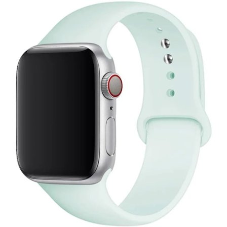 Silikoniranneke Apple Watchille 45mm 44mm 42mm 49mm 41mm 40mm 38mm correa armband iwatch Series 8 7 9 SE 4 3 5 Ultra 6 Seafoa