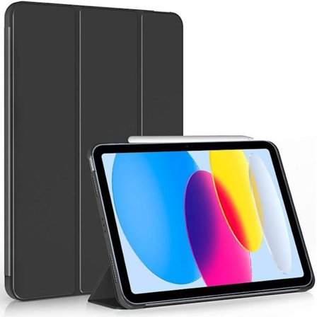 Stötdämpande iPad 11" (A16) & iPad 10.9" 10:e Gen Skal - Kompatibelt med Apple, Med ställ och viloläge [YDE]