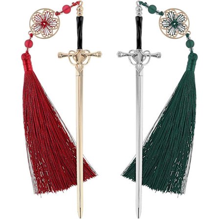 2 kpl Miekka Katana Kirjanmerkki Vintage Tupsu Metalli Riipus Kirjanmerkit Ainutlaatuisia Kirjanystävän Lahjoja Ystävänpäivä_yux