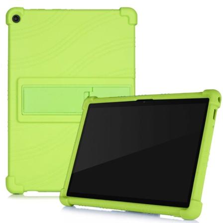 Silikone slide-out kickstand design etui til Lenovo Tab M10 FHD Plus - Grøn Green