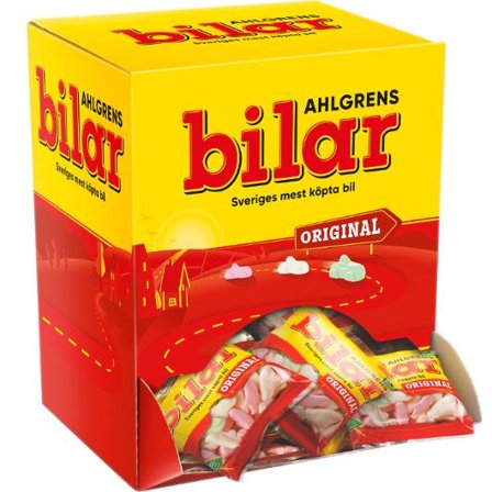 CLOETTA Godis Ahlgrens bilar 30g 100/fp - Lyreco - Kök och servering - Ätbart - Godis och choklad