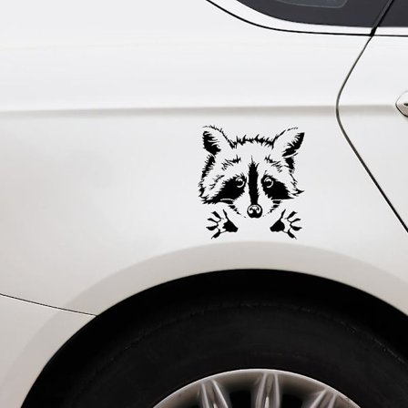 2 kpl Pieni pesukarhu -auton tarra, hauskat eläintarrat autoihin, vedenpitävä itseliimautuva auton naarmuuntumisenestotarra