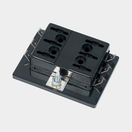 Zekeringhouder, voor 6 steekzekeringen, 25 A
