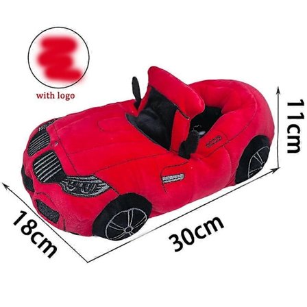 Highland Cow 12 Farger Bil Plysj Topplapper Morsomme Kjøretøyformet Utstoppede Sko Kvinner Menn Jul Innendørs Hus Topplapper