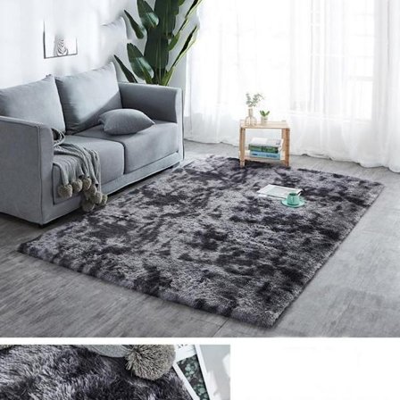 Fluffy Rugs Teppe GRÅ 120X160CM 120X160CM