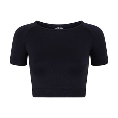 Silky Womens/Ladies Plain Active Crop Top S Svart