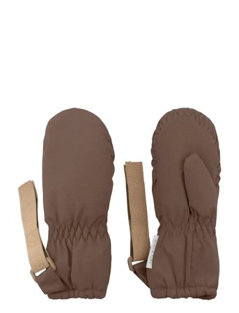 MINI A TURE Matcordt Fleece Lined Mittens - Brown - 6-12M
