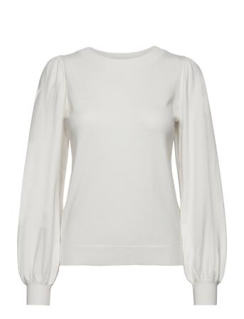 Mschtamana Rachelle Pullover Tops Knitwear Jumpers White MSCH Copenhagen
