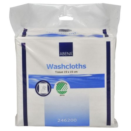 ABENA Tvättlappar 9-lagers vita 12x100/fp - Lyreco - Städ och hygien - Tvål och hygien - Tvättlappar