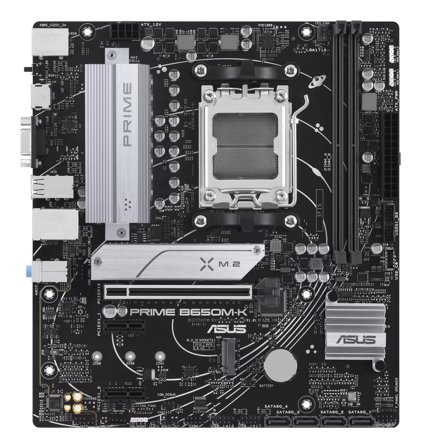 ASUS PRIME B650M-K - hovedkort - mikro ATX - Socket AM5 - AMD B650