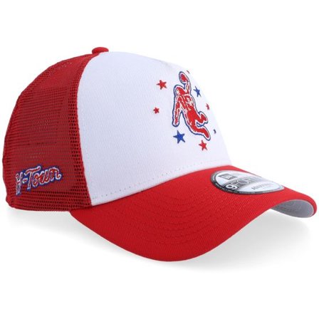 New Era - NBA Röd trucker Keps - Houston Rockets NBA Ce 9FORTY White/Red A-Frame Trucker @ Hatstore