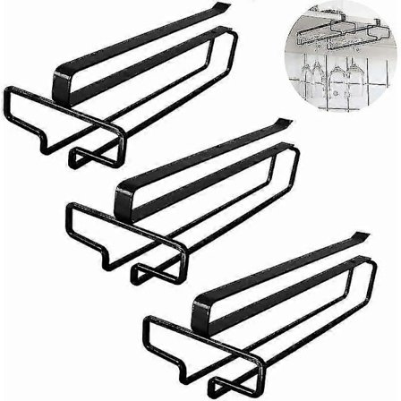 "Oppheng for vinglass, 3 stk, vinglassholder under skap, stettglassholder"