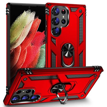 Bofink Combat Samsung Galaxy S23 Ultra Suojakotelo - Punainen