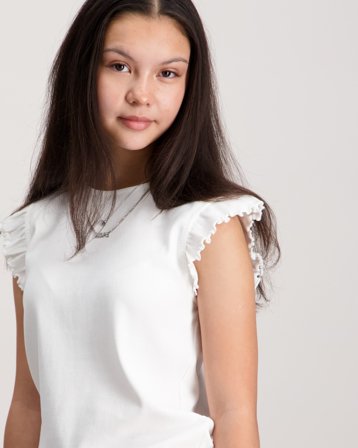 VERO MODA LOTTA SL TOP Hvit Topper/Bluser Jente - Kids Brand Store