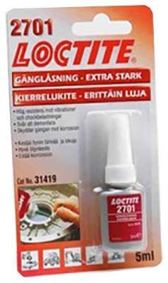 Loctite 2701 Gänglåsning 5 ml, hög styrka, Kemteknik