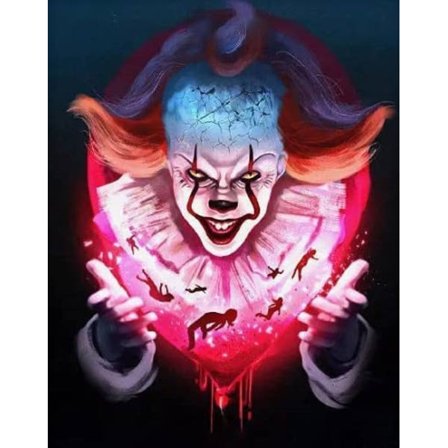 Diamond Painting / Diamantmålning - 30x40cm - Clown