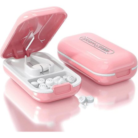 Pilleklipper, Pilledeler Pilleklipper til Små Store Piller, Klipper Vitaminer Tabletter, Bærbar Smuk Pilleknuser