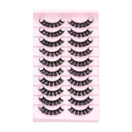 10 Par 3D Mink DD Curl Ryska Lösögonfransar