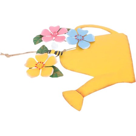 Pastorale dekorasjoner Metalldekor Gårdshus Vegg Tinn Blomsterkjele Design Ha