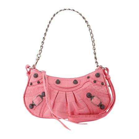 Balenciaga The Mini Purso falls rosa, Dam Axelremsväskor, Dam, Storlek: ONE SIZE