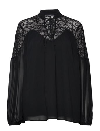 Blouses Woven Blus Långärmad Svart Esprit Collection