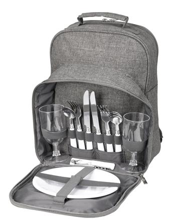 Picninc Bag 2 Person Peri Home Outdoor Environment Cooling Bags & Picnic Baskets Grey Dorre