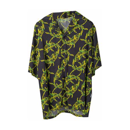 Msgm Shirt with print Sort, Herre Skjorter, Størrelse: L