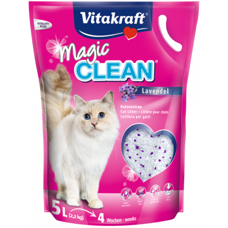Vitakraft - Lavendel Magic Clean 5L - Katt - Kattesand & kattestrø - Krystallsand - ZOO.no